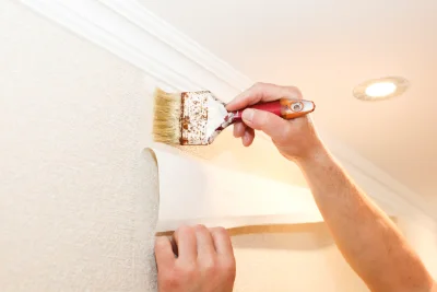 Pose de papier peint à Menestreau — revêtements muraux et toiles de verre